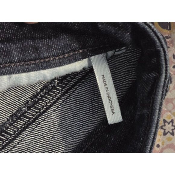 Ann Taylor LOFT Modern Crop Jeans Size 30/10 Dark Wash Denim Straight-Leg Womens - Picture 7 of 13